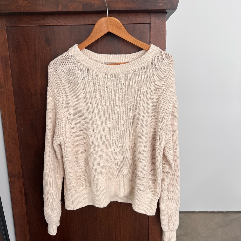 Everlane Cream Women's Crew Neck Sweater